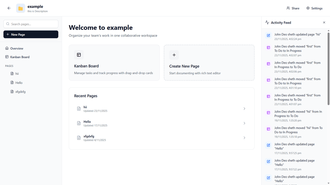 NexFlow – Collaborative Project Management Platform